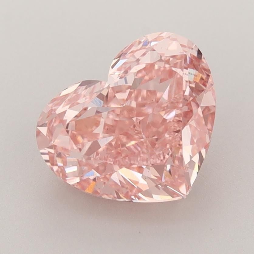 Loose Diamond - HEART 2.53ct Fancy Vivid Pink VS2: Loose Diamond - HEART 2.53ct Fancy Vivid Pink VS2 Source: This is a real non-mined Diamond that has been grown in a lab Shape: HEART Carats: 2.53 Color: Fancy Vivid Pink Certification: IGI Video: