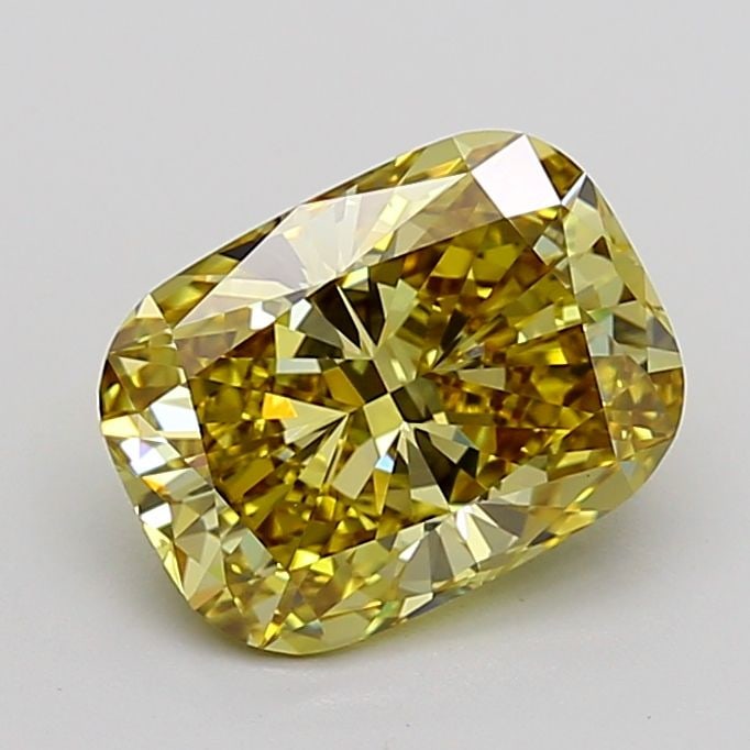 Loose Diamond - CUSHION MODIFIED 2.92ct Fancy Intense Yellow VS1: Loose Diamond - CUSHION MODIFIED 2.92ct Fancy Intense Yellow VS1 Source: This is a real non-mined Diamond that has been grown in a lab Shape: CUSHION MODIFIED Carats: 2.92 Color: Fancy Intense Yellow