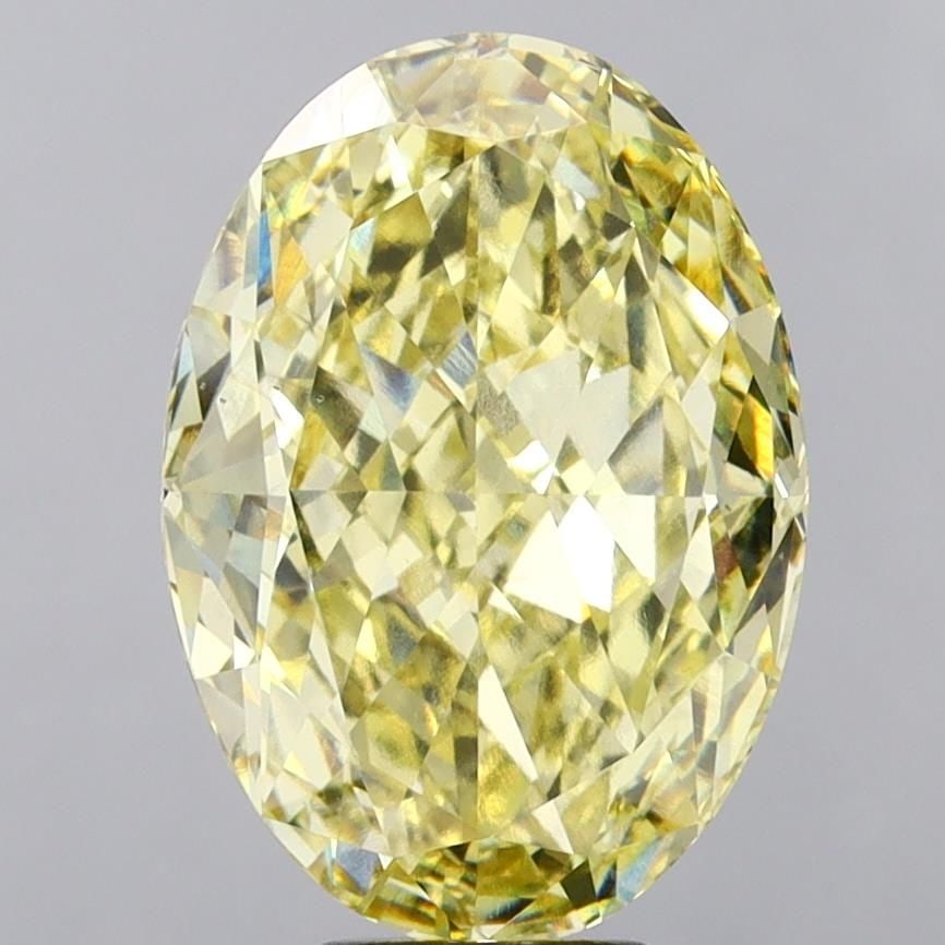 Loose Diamond - OVAL 12.06ct Fancy Intense Yellow VS2: Loose Diamond - OVAL 12.06ct Fancy Intense Yellow VS2 Source: This is a real non-mined Diamond that has been grown in a lab Shape: OVAL Carats: 12.06 Color: Fancy Intense Yellow Certification: IGI Vid