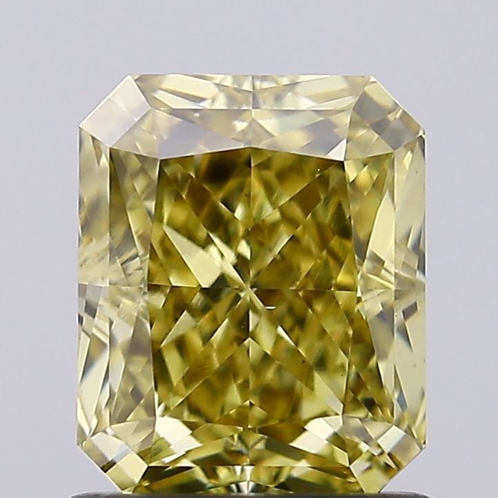 Loose Diamond - RADIANT 1.32ct Fancy Intense Brownish Yellow VS1: Loose Diamond - RADIANT 1.32ct Fancy Intense Brownish Yellow VS1 Source: This is a real non-mined Diamond that has been grown in a lab Shape: RADIANT Carats: 1.32 Color: Fancy Intense Brownish Yellow