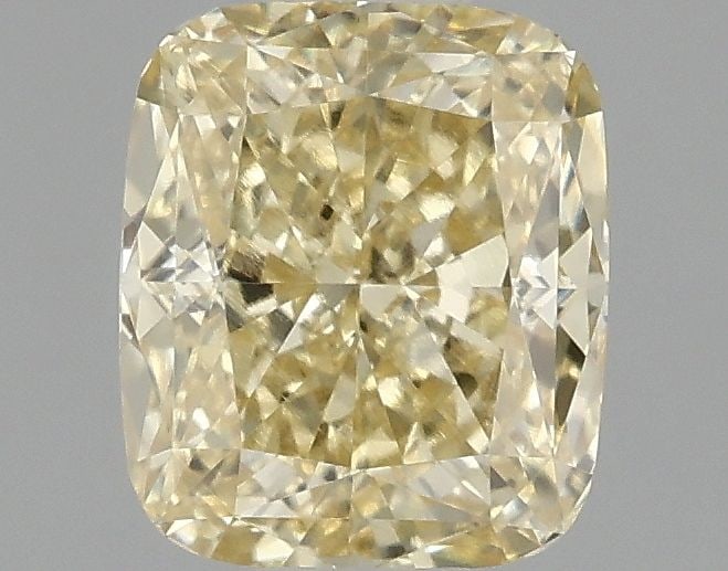 Loose Diamond - CUSHION MODIFIED 1.03ct Fancy Intense Yellow VS1: Loose Diamond - CUSHION MODIFIED 1.03ct Fancy Intense Yellow VS1 Source: This is a real non-mined Diamond that has been grown in a lab Shape: CUSHION MODIFIED Carats: 1.03 Color: Fancy Intense Yellow