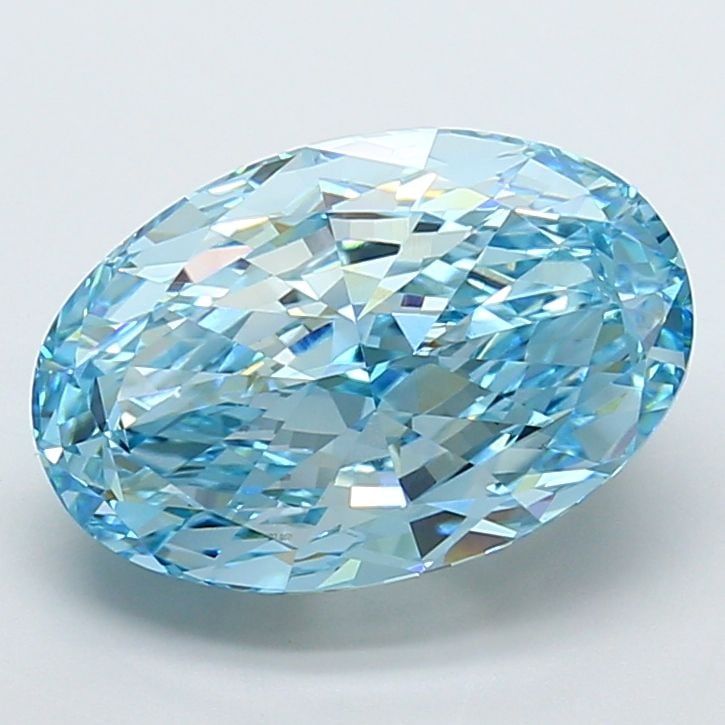 Loose Diamond - OVAL 10.01ct Fancy Vivid Blue VVS2: Loose Diamond - OVAL 10.01ct Fancy Vivid Blue VVS2 Source: This is a real non-mined Diamond that has been grown in a lab Shape: OVAL Carats: 10.01 Color: Fancy Vivid Blue Certification: IGI Video: