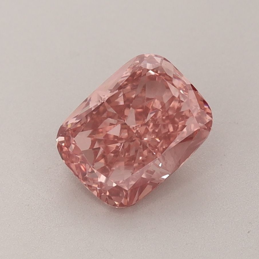 Loose Diamond - CUSHION BRILLIANT 1.42ct Fancy Vivid Brownish Pink VS1: Loose Diamond - CUSHION BRILLIANT 1.42ct Fancy Vivid Brownish Pink VS1 Source: This is a real non-mined Diamond that has been grown in a lab Shape: CUSHION BRILLIANT Carats: 1.42 Color: Fancy Vivid Br