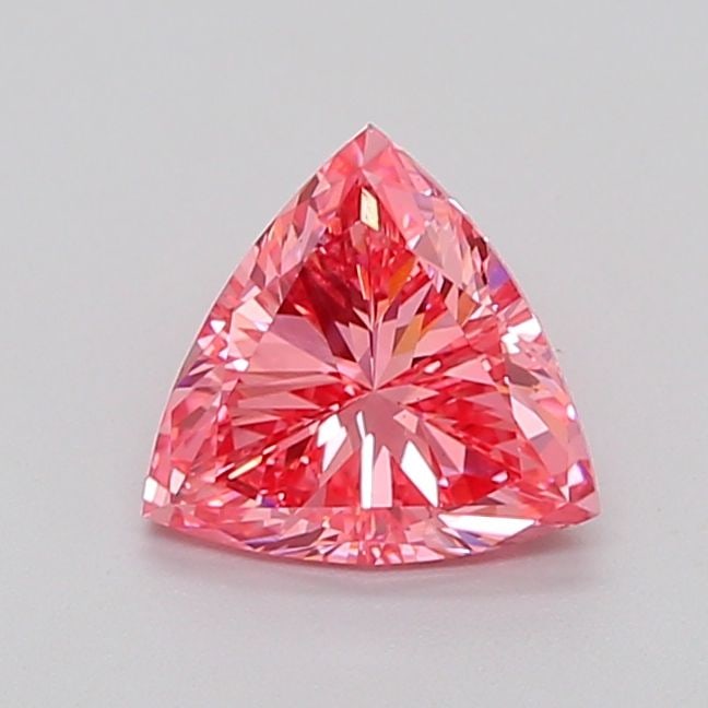 Loose Diamond - TRILLIANT 1.5ct Fancy Vivid Pink VS2: Loose Diamond - TRILLIANT 1.5ct Fancy Vivid Pink VS2 Source: This is a real non-mined Diamond that has been grown in a lab Shape: TRILLIANT Carats: 1.5 Color: Fancy Vivid Pink Certification: NONE Vide