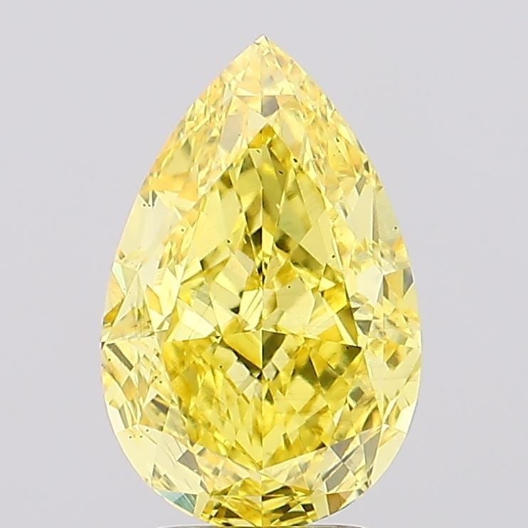Loose Diamond - PEAR 4.15ct Fancy Vivid Yellow SI1: Loose Diamond - PEAR 4.15ct Fancy Vivid Yellow SI1 Source: This is a real non-mined Diamond that has been grown in a lab Shape: PEAR Carats: 4.15 Color: Fancy Vivid Yellow Certification: IGI Video: