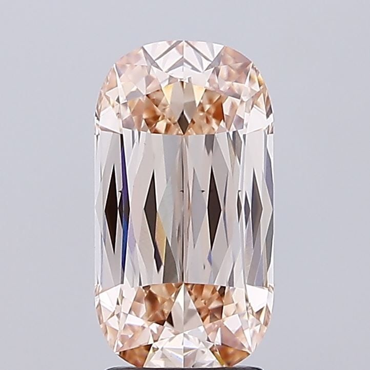 Loose Diamond - CUSHION BRILLIANT 2.58ct Fancy Orange VS1: Loose Diamond - CUSHION BRILLIANT 2.58ct Fancy Orange VS1 Source: This is a real non-mined Diamond that has been grown in a lab Shape: CUSHION BRILLIANT Carats: 2.58 Color: Fancy Orange Certification: