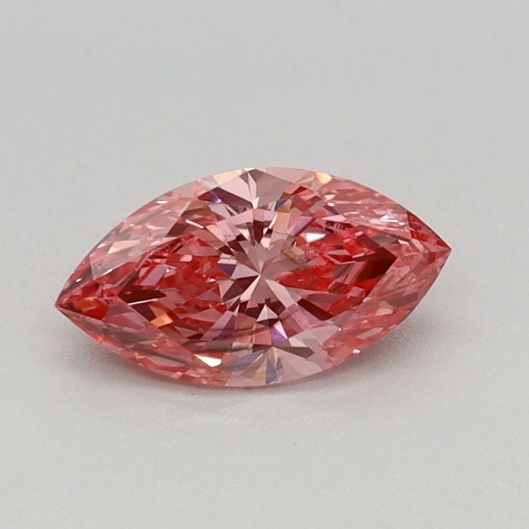 Loose Diamond - MARQUISE 0.37ct Fancy Vivid Pink VS2: Loose Diamond - MARQUISE 0.37ct Fancy Vivid Pink VS2 Source: This is a real non-mined Diamond that has been grown in a lab Shape: MARQUISE Carats: 0.37 Color: Fancy Vivid Pink Certification: IGI Video