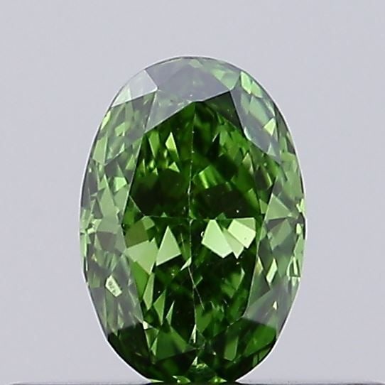 Loose Diamond - OVAL 0.21ct Fancy Vivid Green VS1: Loose Diamond - OVAL 0.21ct Fancy Vivid Green VS1 Source: This is a real non-mined Diamond that has been grown in a lab Shape: OVAL Carats: 0.21 Color: Fancy Vivid Green Certification: IGI Video: