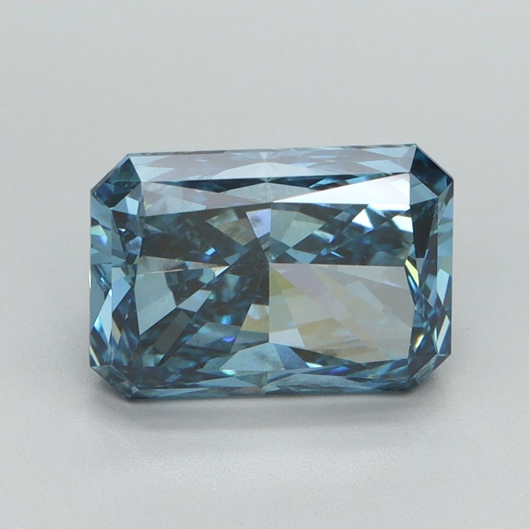 Loose Diamond - RADIANT 3.03ct Fancy Vivid Blue VS2: Loose Diamond - RADIANT 3.03ct Fancy Vivid Blue VS2 Source: This is a real non-mined Diamond that has been grown in a lab Shape: RADIANT Carats: 3.03 Color: Fancy Vivid Blue Certification: IGI Video: