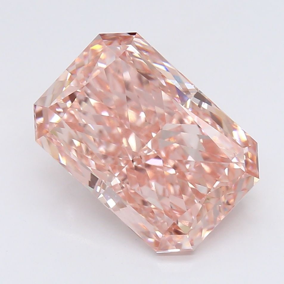 Loose Diamond - RADIANT 2.62ct Fancy Vivid Pink VS1: Loose Diamond - RADIANT 2.62ct Fancy Vivid Pink VS1 Source: This is a real non-mined Diamond that has been grown in a lab Shape: RADIANT Carats: 2.62 Color: Fancy Vivid Pink Certification: IGI Video: