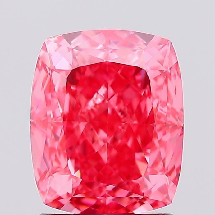 Loose Diamond - CUSHION MODIFIED 1.78ct Fancy Vivid Pink VS1: Loose Diamond - CUSHION MODIFIED 1.78ct Fancy Vivid Pink VS1 Source: This is a real non-mined Diamond that has been grown in a lab Shape: CUSHION MODIFIED Carats: 1.78 Color: Fancy Vivid Pink Certific