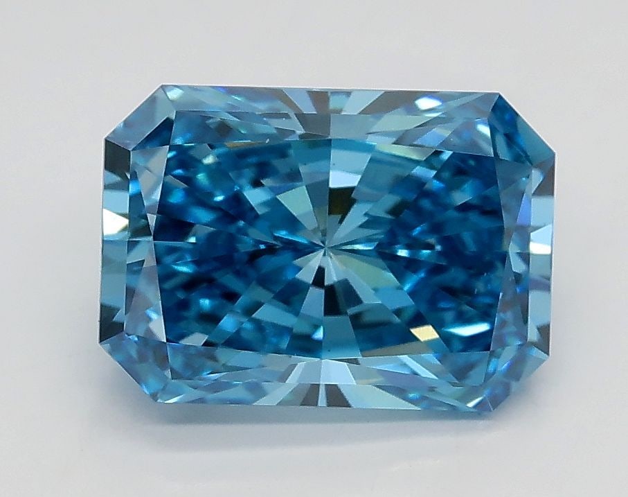 Loose Diamond - RADIANT 1.9ct Fancy Vivid Blue VVS2: Loose Diamond - RADIANT 1.9ct Fancy Vivid Blue VVS2 Source: This is a real non-mined Diamond that has been grown in a lab Shape: RADIANT Carats: 1.9 Color: Fancy Vivid Blue Certification: IGI Video: