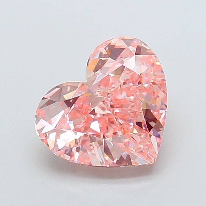 Loose Diamond - HEART 4.04ct Fancy Vivid Pink VVS2: Loose Diamond - HEART 4.04ct Fancy Vivid Pink VVS2 Source: This is a real non-mined Diamond that has been grown in a lab Shape: HEART Carats: 4.04 Color: Fancy Vivid Pink Certification: IGI Video: