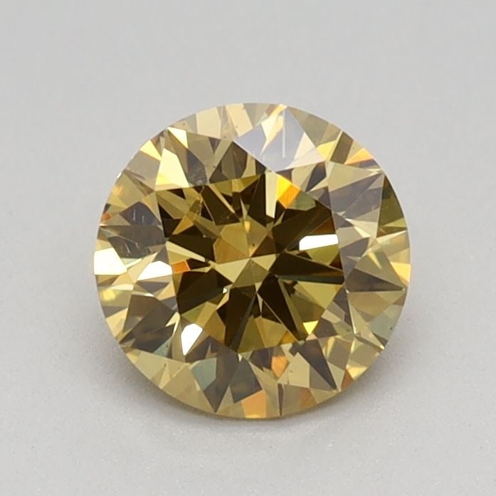 Ideal Loose Diamond - ROUND 0.59ct Fancy Intense Brownish Yellow VS2: Ideal Loose Diamond - ROUND 0.59ct Fancy Intense Brownish Yellow VS2 Source: This is a real non-mined Diamond that has been grown in a lab Shape: ROUND Carats: 0.59 Color: Fancy Intense Brownish Yello