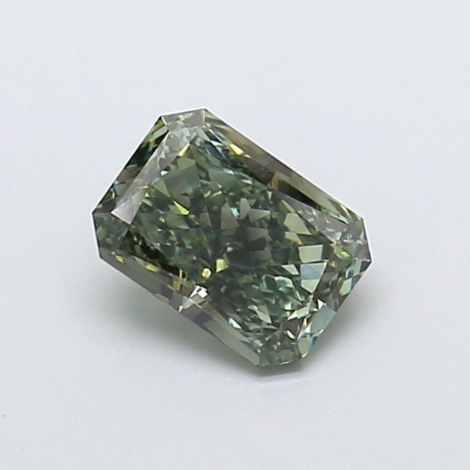 Loose Diamond - RADIANT 1.58ct Fancy Deep Green VS1: Loose Diamond - RADIANT 1.58ct Fancy Deep Green VS1 Source: This is a real non-mined Diamond that has been grown in a lab Shape: RADIANT Carats: 1.58 Color: Fancy Deep Green Certification: IGI Video: