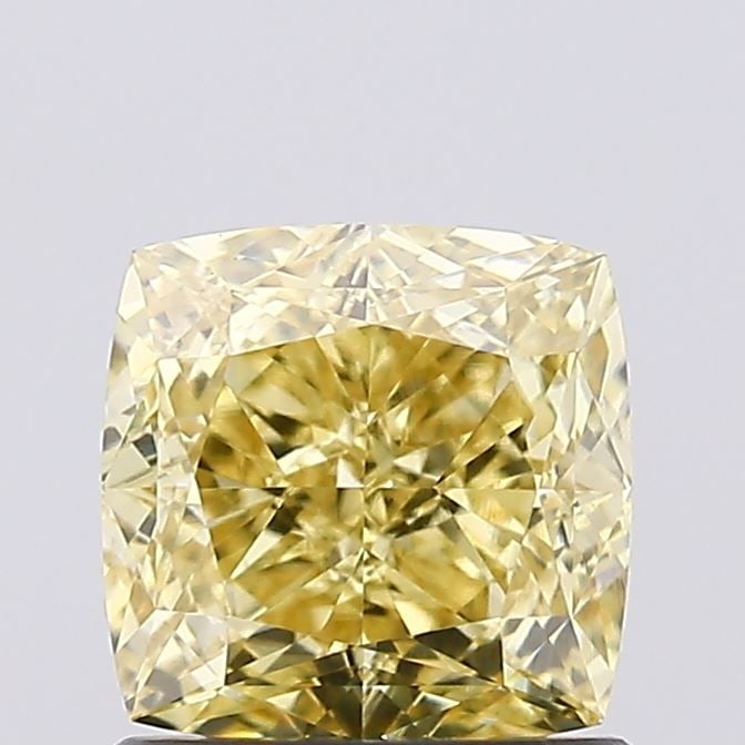Loose Diamond - CUSHION MODIFIED 1.11ct Fancy Intense Yellow VS1: Loose Diamond - CUSHION MODIFIED 1.11ct Fancy Intense Yellow VS1 Source: This is a real non-mined Diamond that has been grown in a lab Shape: CUSHION MODIFIED Carats: 1.11 Color: Fancy Intense Yellow