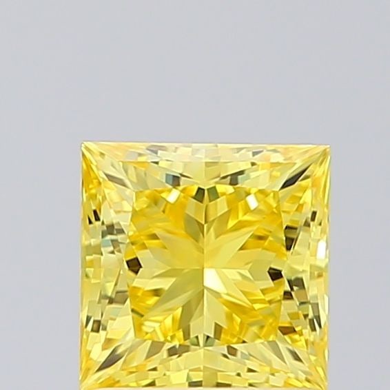 Loose Diamond - PRINCESS 1.04ct Fancy Vivid Yellow VVS1: Loose Diamond - PRINCESS 1.04ct Fancy Vivid Yellow VVS1 Source: This is a real non-mined Diamond that has been grown in a lab Shape: PRINCESS Carats: 1.04 Color: Fancy Vivid Yellow Certification: IGI