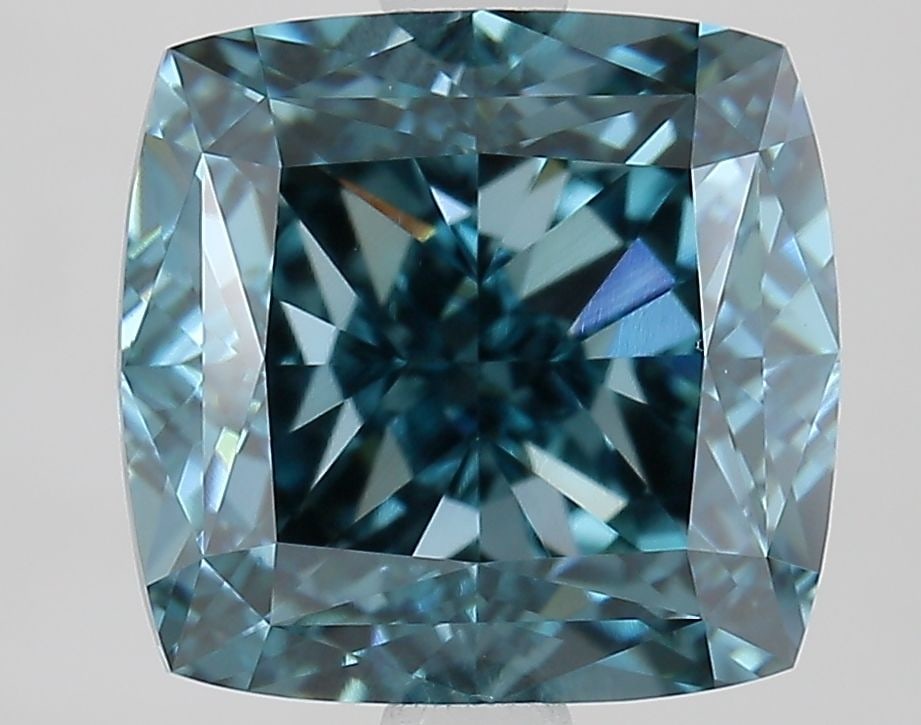 Loose Diamond - CUSHION MODIFIED 3.72ct Fancy Vivid Blue VVS2: Loose Diamond - CUSHION MODIFIED 3.72ct Fancy Vivid Blue VVS2 Source: This is a real non-mined Diamond that has been grown in a lab Shape: CUSHION MODIFIED Carats: 3.72 Color: Fancy Vivid Blue Certifi