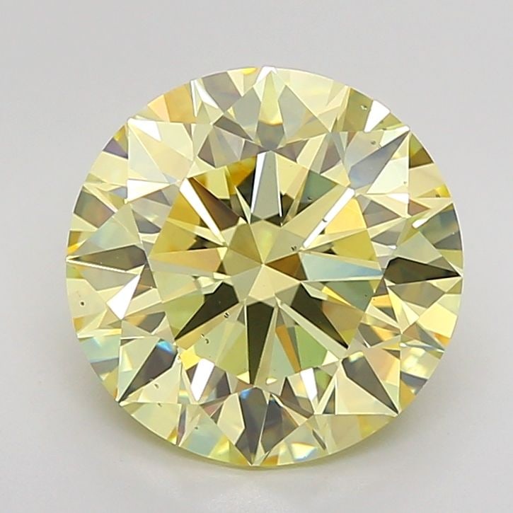 Ideal Loose Diamond - ROUND 5.24ct Fancy Intense Yellow VS2: Ideal Loose Diamond - ROUND 5.24ct Fancy Intense Yellow VS2 Source: This is a real non-mined Diamond that has been grown in a lab Shape: ROUND Carats: 5.24 Color: Fancy Intense Yellow Certification: I
