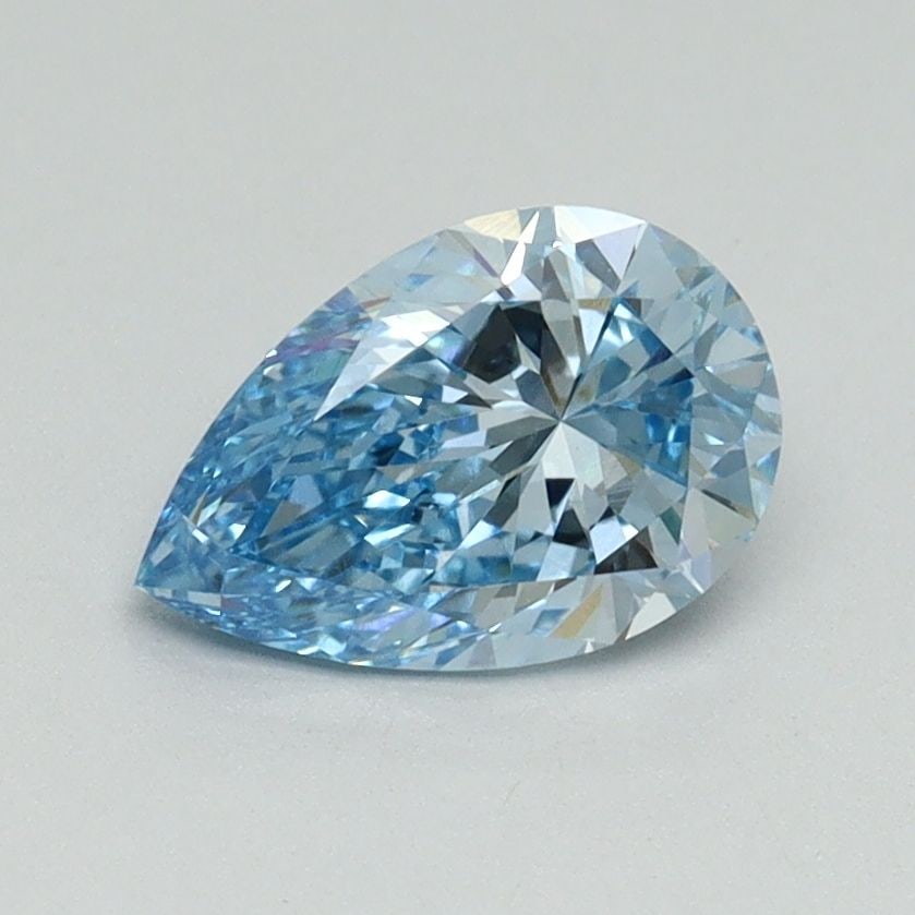 Loose Diamond - PEAR 1.01ct Fancy Vivid Blue VVS2: Loose Diamond - PEAR 1.01ct Fancy Vivid Blue VVS2 Source: This is a real non-mined Diamond that has been grown in a lab Shape: PEAR Carats: 1.01 Color: Fancy Vivid Blue Certification: IGI Video: