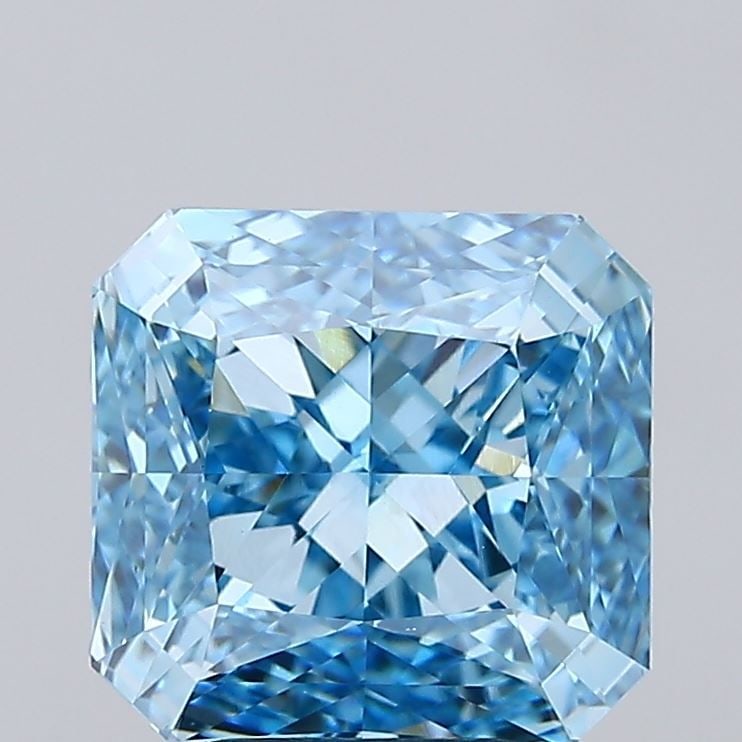 Loose Diamond - SQUARE RADIANT 3.55ct Fancy Vivid Blue VVS2 (1 of 1)