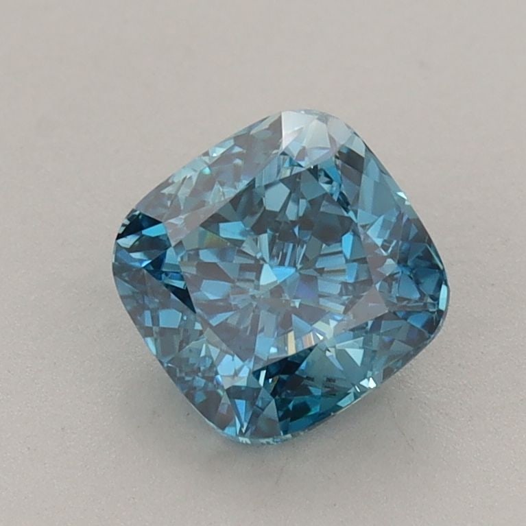 Loose Diamond - CUSHION MODIFIED 1.2ct Fancy Vivid Blue VS1: Loose Diamond - CUSHION MODIFIED 1.2ct Fancy Vivid Blue VS1 Source: This is a real non-mined Diamond that has been grown in a lab Shape: CUSHION MODIFIED Carats: 1.2 Color: Fancy Vivid Blue Certificat