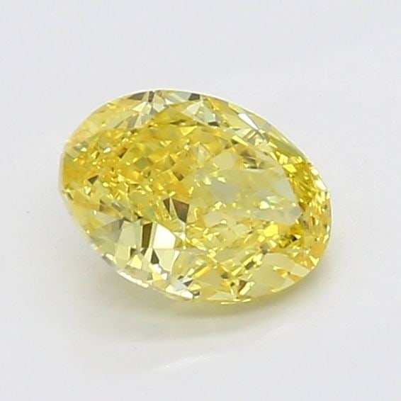 Loose Diamond - OVAL 0.44ct Fancy Vivid Yellow VVS2: Loose Diamond - OVAL 0.44ct Fancy Vivid Yellow VVS2 Source: This is a real non-mined Diamond that has been grown in a lab Shape: OVAL Carats: 0.44 Color: Fancy Vivid Yellow Certification: NONE Video: