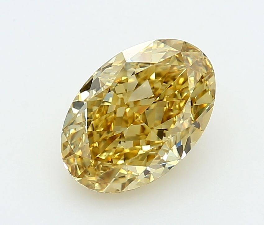 Loose Diamond - OVAL 3.03ct Fancy Intense Yellow VS1: Loose Diamond - OVAL 3.03ct Fancy Intense Yellow VS1 Source: This is a real non-mined Diamond that has been grown in a lab Shape: OVAL Carats: 3.03 Color: Fancy Intense Yellow Certification: IGI Video