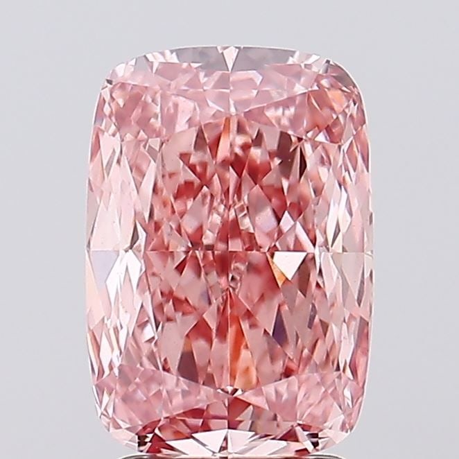 Loose Diamond - CUSHION MODIFIED 3.0ct Fancy Vivid Pink VS1: Loose Diamond - CUSHION MODIFIED 3.0ct Fancy Vivid Pink VS1 Source: This is a real non-mined Diamond that has been grown in a lab Shape: CUSHION MODIFIED Carats: 3.0 Color: Fancy Vivid Pink Certificat