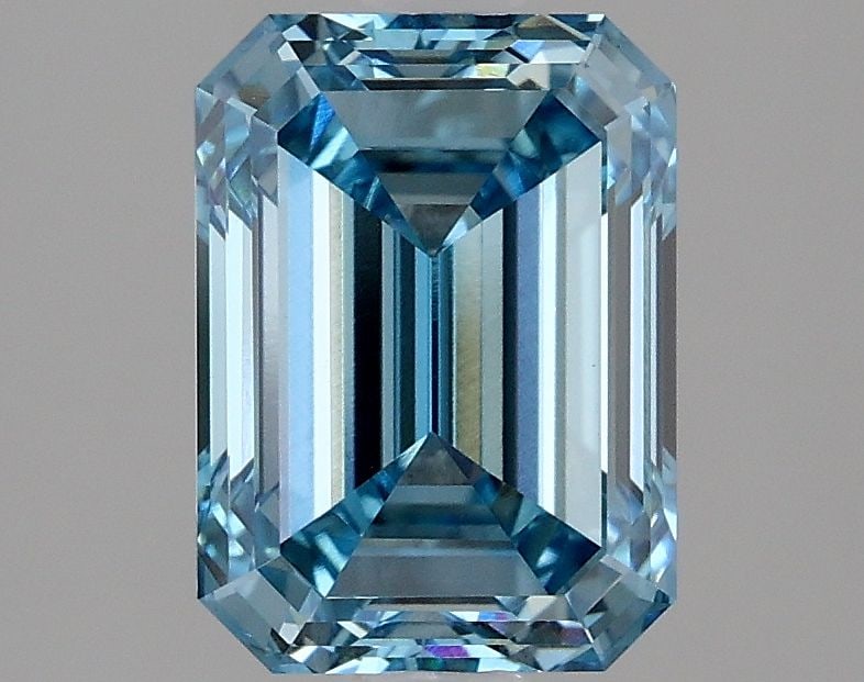 Loose Diamond - EMERALD 2.52ct Fancy Vivid Blue VS1: Loose Diamond - EMERALD 2.52ct Fancy Vivid Blue VS1 Source: This is a real non-mined Diamond that has been grown in a lab Shape: EMERALD Carats: 2.52 Color: Fancy Vivid Blue Certification: IGI Video: