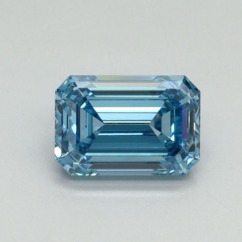 Loose Diamond - EMERALD 1.04ct Fancy Vivid Blue VVS2: Loose Diamond - EMERALD 1.04ct Fancy Vivid Blue VVS2 Source: This is a real non-mined Diamond that has been grown in a lab Shape: EMERALD Carats: 1.04 Color: Fancy Vivid Blue Certification: IGI Video: