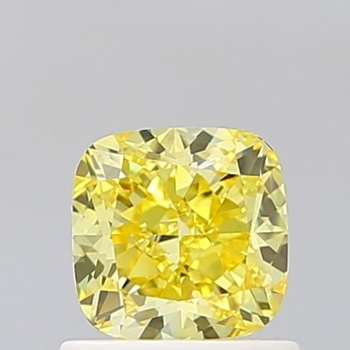 Loose Diamond - CUSHION MODIFIED 1.02ct Fancy Vivid Yellow VS1: Loose Diamond - CUSHION MODIFIED 1.02ct Fancy Vivid Yellow VS1 Source: This is a real non-mined Diamond that has been grown in a lab Shape: CUSHION MODIFIED Carats: 1.02 Color: Fancy Vivid Yellow Cert