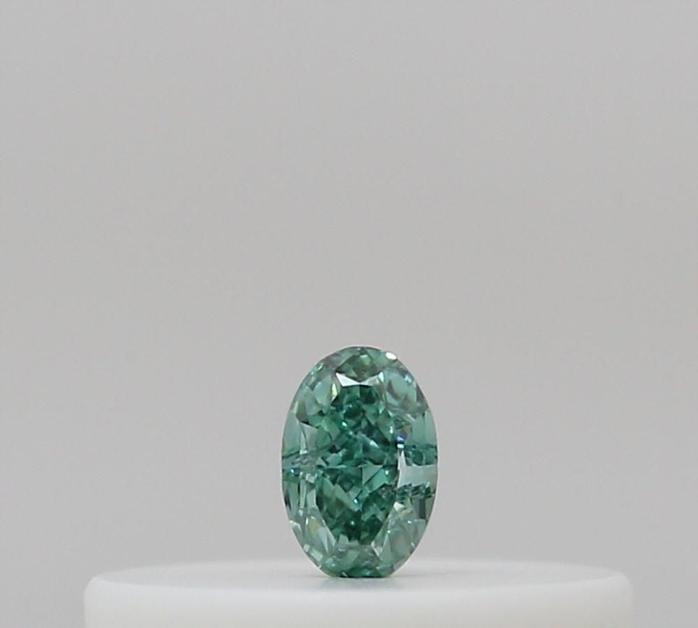 Loose Diamond - OVAL 0.04ct Fancy Vivid Blue Green: Loose Diamond - OVAL 0.04ct Fancy Vivid Blue Green Source: Natural Shape: OVAL Carats: 0.04 Color: Fancy Vivid Blue Green Certification: GIA Video: