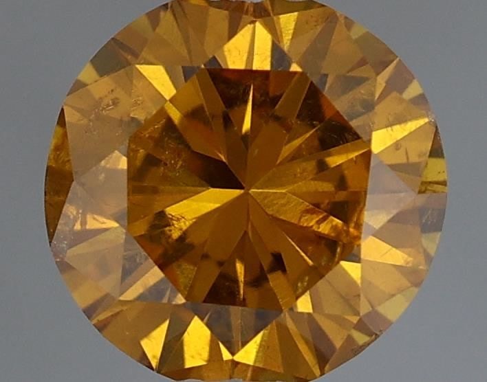 Loose Diamond - ROUND 0.45ct Fancy Deep Orange Yellow: Loose Diamond - ROUND 0.45ct Fancy Deep Orange Yellow Source: Natural Shape: ROUND Carats: 0.45 Color: Fancy Deep Orange Yellow Certification: GIA Video: