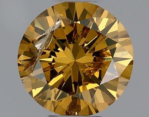 Loose Diamond - ROUND 0.32ct Fancy Deep Brownish Yellow: Loose Diamond - ROUND 0.32ct Fancy Deep Brownish Yellow Source: Natural Shape: ROUND Carats: 0.32 Color: Fancy Deep Brownish Yellow Certification: GIA Video: