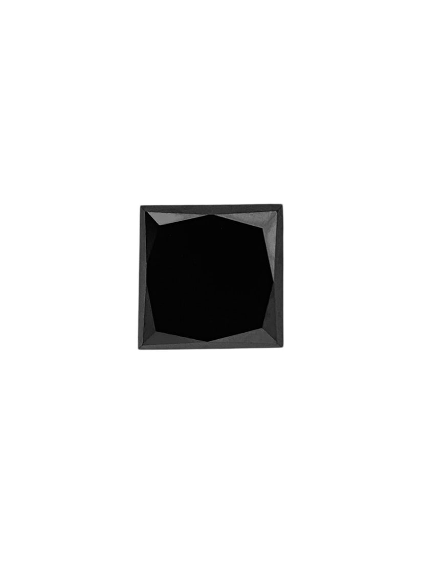 Loose Diamond - PRINCESS 0.38ct Fancy Black VVS2: Loose Diamond - PRINCESS 0.38ct Fancy Black VVS2 Source: Natural Shape: PRINCESS Carats: 0.38 Color: Fancy Black Certification: NONE The Diamond Depot Guarantee: All items in this auction are guarante