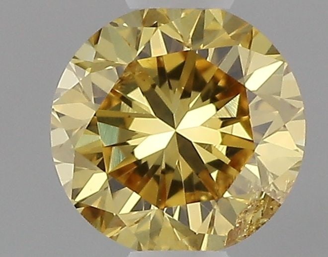 Loose Diamond - ROUND 0.31ct Fancy Intense Orangey Yellow I1: Loose Diamond - ROUND 0.31ct Fancy Intense Orangey Yellow I1 Source: Natural Shape: ROUND Carats: 0.31 Color: Fancy Intense Orangey Yellow Certification: GIA Video:
