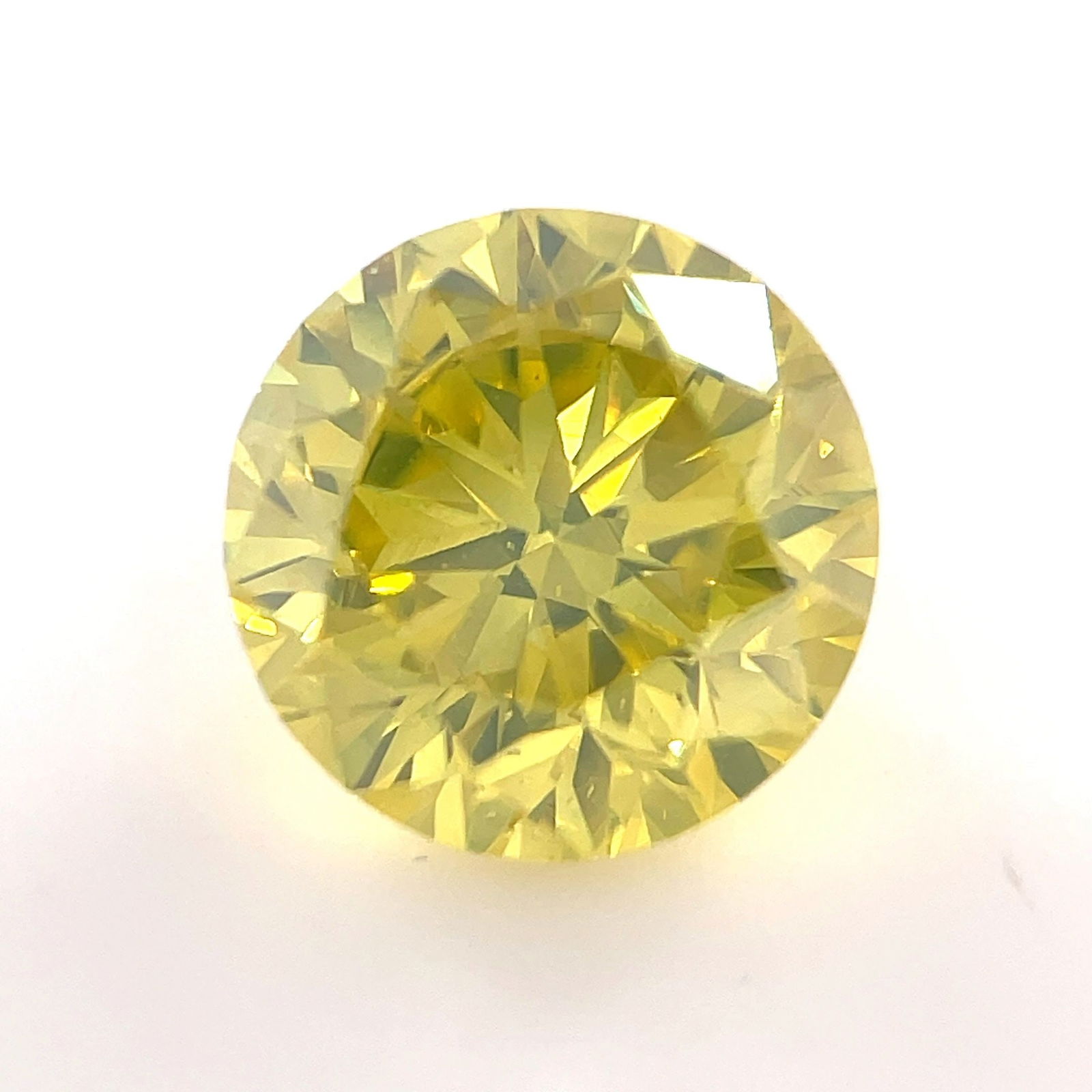 Loose Diamond - ROUND 1.28ct Fancy Vivid Yellow VVS2: Loose Diamond - ROUND 1.28ct Fancy Vivid Yellow VVS2 Source: Natural Shape: ROUND Carats: 1.28 Color: Fancy Vivid Yellow Certification: NONE Video: