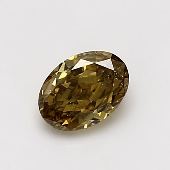 Loose Diamond - OVAL 0.71ct Fancy Deep Brownish Greenish Yellow SI1 (1 of 1)
