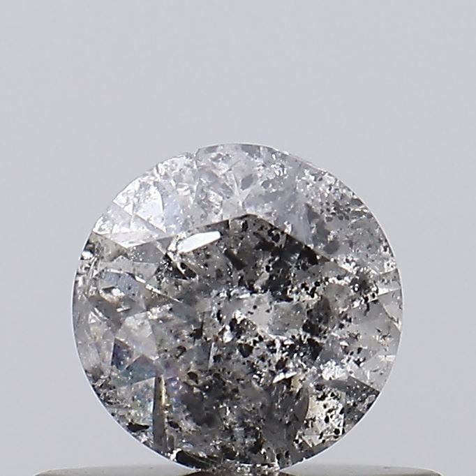 Loose Diamond - ROUND 0.39ct Salt and Pepper I3: Loose Diamond - ROUND 0.39ct Salt and Pepper I3 Source: Natural Shape: ROUND Carats: 0.39 Color: Salt and Pepper Certification: NONE Video: