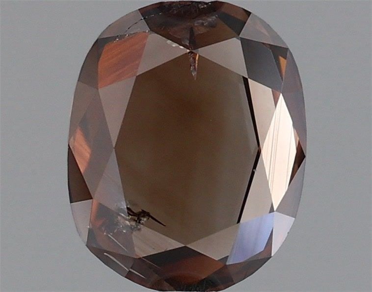 Loose Diamond - OVAL 1.27ct Fancy Dark Orangey Brown: Loose Diamond - OVAL 1.27ct Fancy Dark Orangey Brown Source: Natural Shape: OVAL Carats: 1.27 Color: Fancy Dark Orangey Brown Certification: GIA Video:
