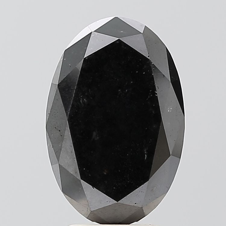 Loose Diamond - OVAL 4.1ct Black VS1 (1 of 1)