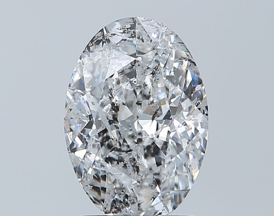 Loose Diamond - OVAL 2.01ct G I2: Loose Diamond - OVAL 2.01ct G I2 Source: Natural Shape: OVAL Carats: 2.01 Color: G Clarity: I2 Certification: NONE Video: