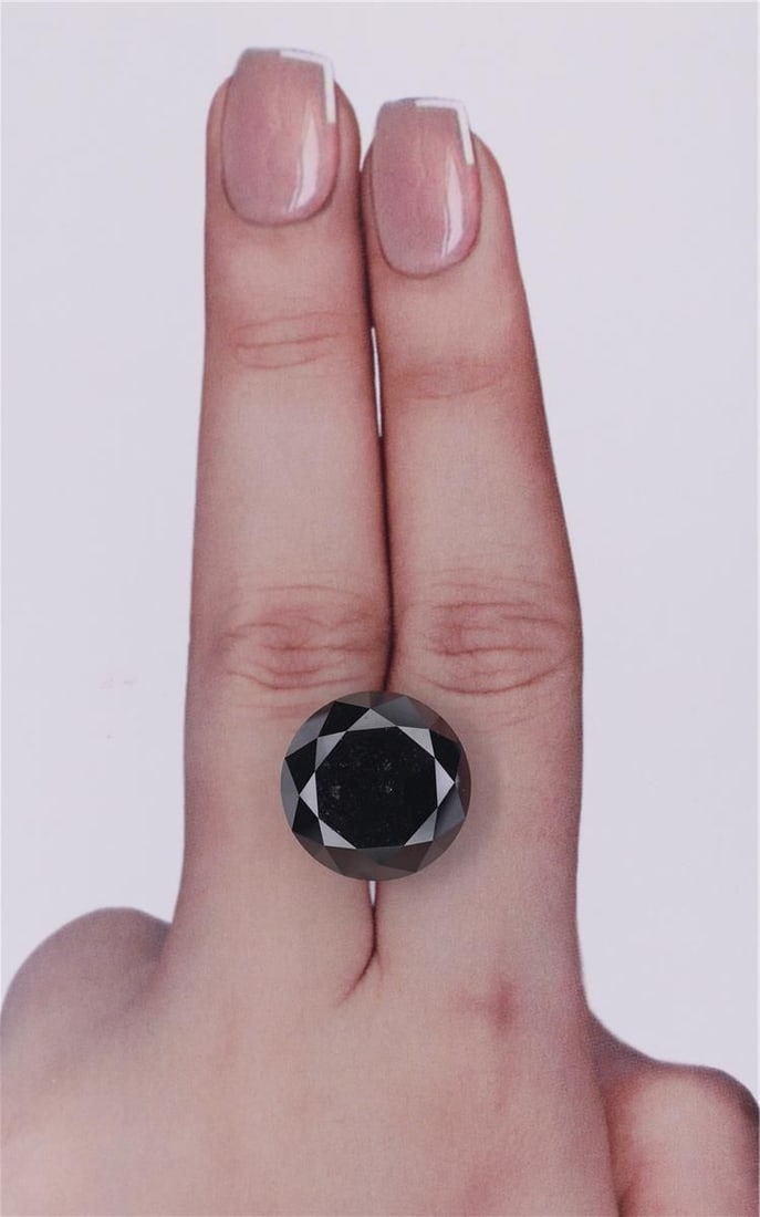 Loose Diamond - ROUND 15.31ct Black: Loose Diamond - ROUND 15.31ct Black Source: Natural Shape: ROUND Carats: 15.31 Color: Black Certification: IGI Video: