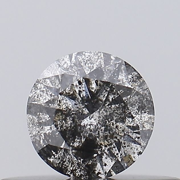 Loose Diamond - ROUND 0.24ct Salt and Pepper I3: Loose Diamond - ROUND 0.24ct Salt and Pepper I3 Source: Natural Shape: ROUND Carats: 0.24 Color: Salt and Pepper Certification: NONE Video: