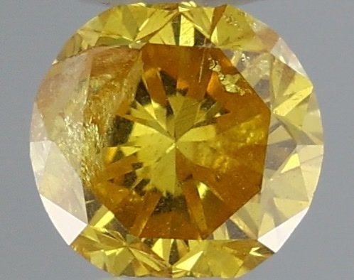 Loose Diamond - ROUND 0.18ct Fancy Vivid Orangey Yellow: Loose Diamond - ROUND 0.18ct Fancy Vivid Orangey Yellow Source: Natural Shape: ROUND Carats: 0.18 Color: Fancy Vivid Orangey Yellow Certification: GIA Video: