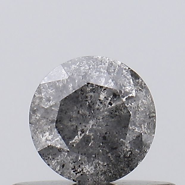 Loose Diamond - ROUND 0.43ct Salt and Pepper I3: Loose Diamond - ROUND 0.43ct Salt and Pepper I3 Source: Natural Shape: ROUND Carats: 0.43 Color: Salt and Pepper Certification: NONE Video: