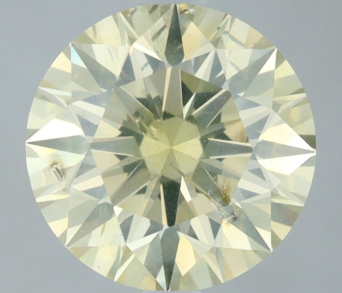 Loose Diamond - ROUND 2.08ct U-V I2: Loose Diamond - ROUND 2.08ct U-V I2 Source: Natural Shape: ROUND Carats: 2.08 Color: U-V Certification: NONE Video: