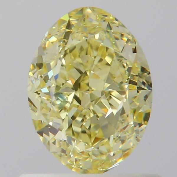 Loose Diamond - OVAL 1.0ct Fancy Light Yellow VVS1: Loose Diamond - OVAL 1.0ct Fancy Light Yellow VVS1 Source: Natural Shape: OVAL Carats: 1.0 Color: Fancy Light Yellow Certification: GIA Video: