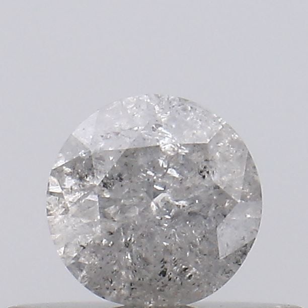 Loose Diamond - ROUND 0.27ct Salt and Pepper I3: Loose Diamond - ROUND 0.27ct Salt and Pepper I3 Source: Natural Shape: ROUND Carats: 0.27 Color: Salt and Pepper Certification: NONE Video: